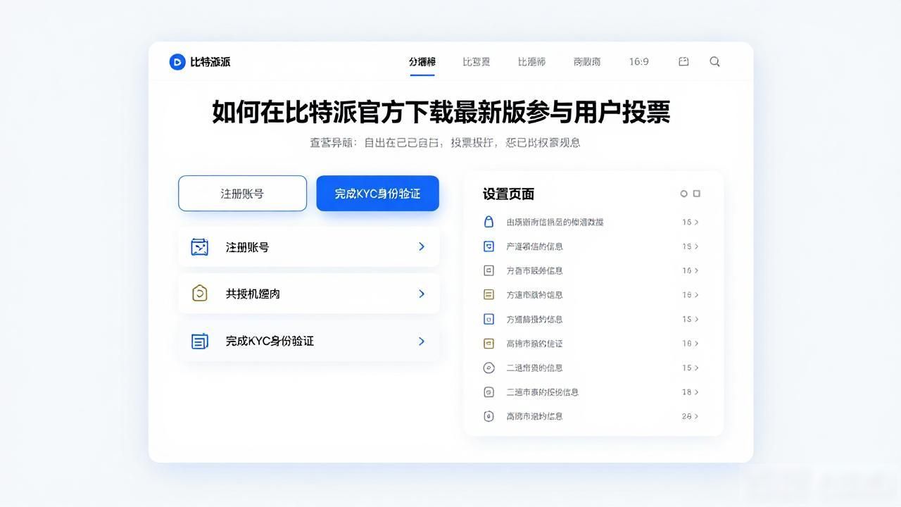 如何在比特派官方下载最新版中参与用户投票？_比特派社区治理参与教程_比特派投票入口