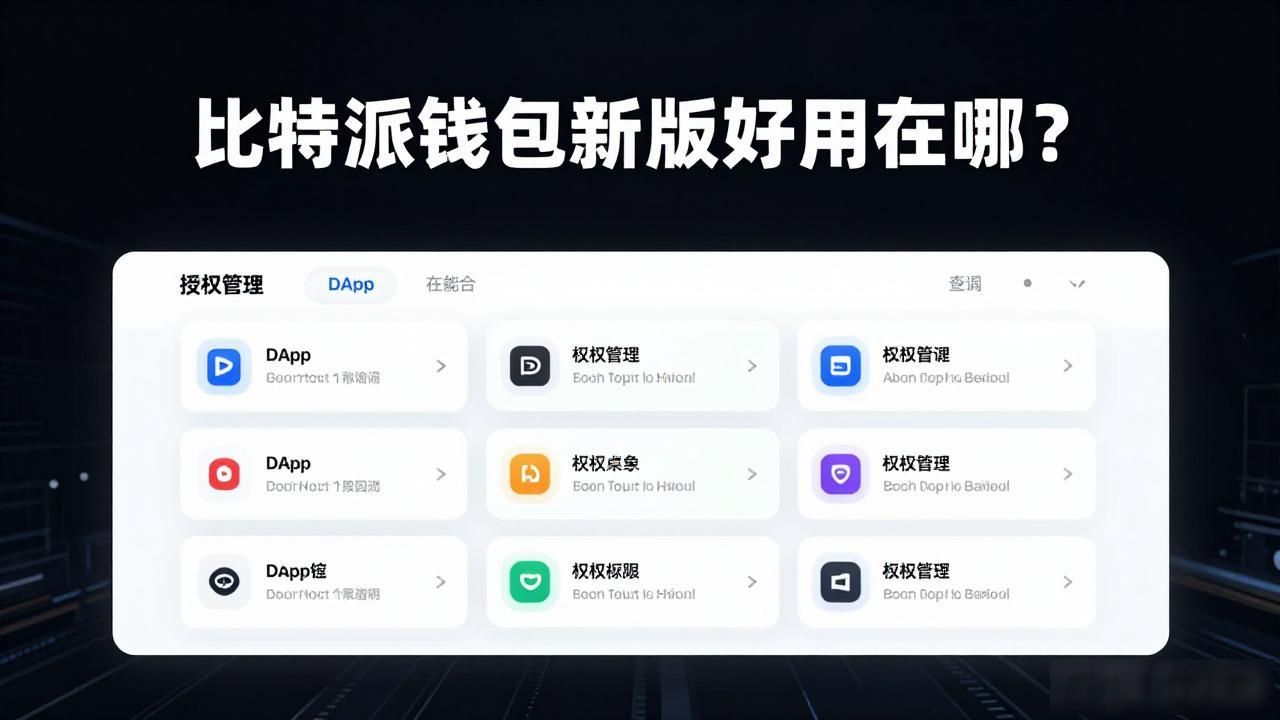 从用户角度看比特派钱包APP最新版本的优势_升级后的比特派APP体验_比特派APP多链支持流畅度提升