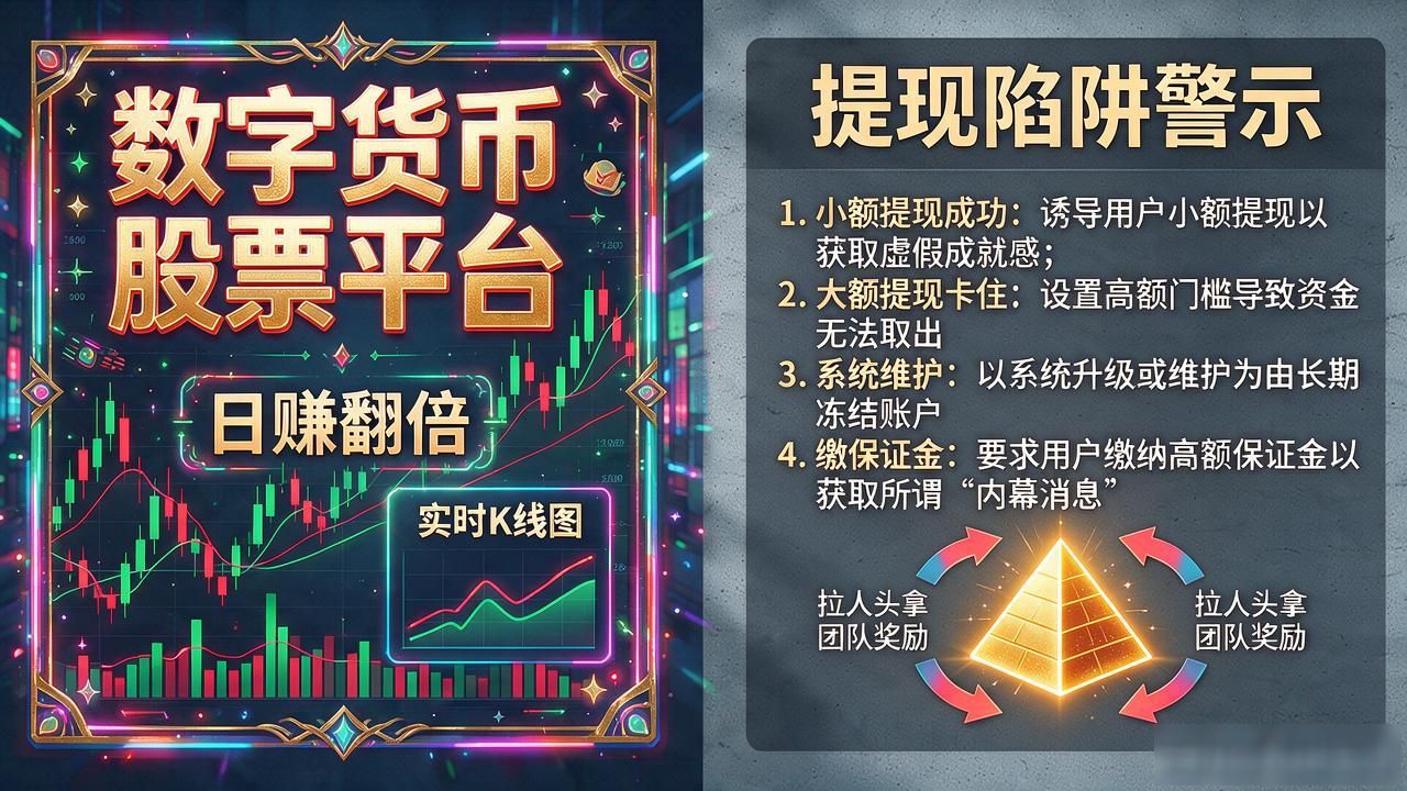 数字货币股票号_虚假数字资产投资陷阱_数字货币股票号骗局