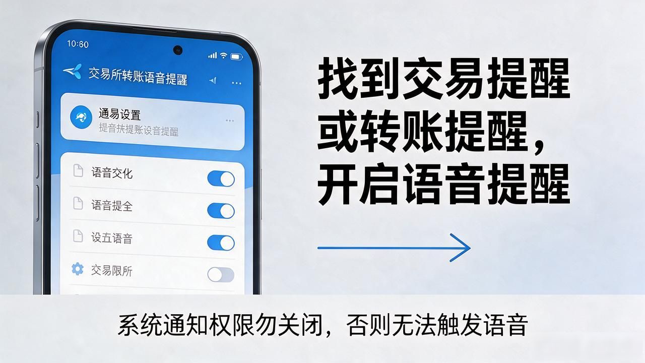 交易所转账语音通知设置_数字货币转账语音提醒_数字货币交易语音提醒